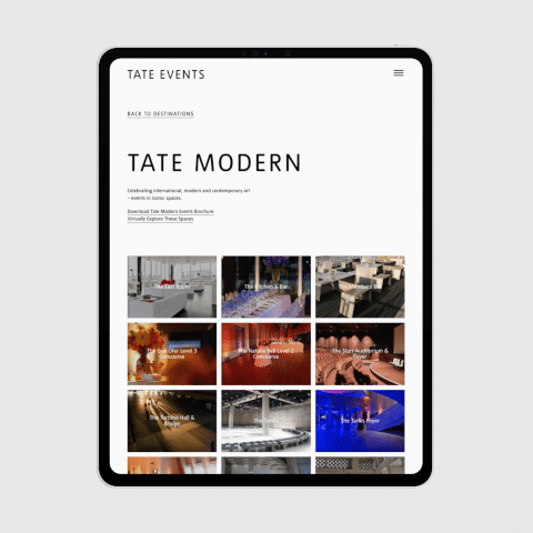 tate events tablet